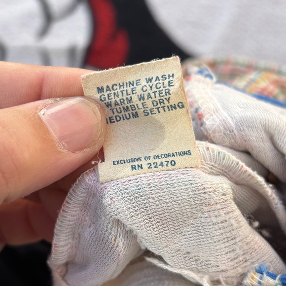 VINTAGE CEE TEE PLAYWEAR PLAID DOG PATCH OVERALLS OUTFIT SIZE 9 MONTHS - Picture 5 of 5